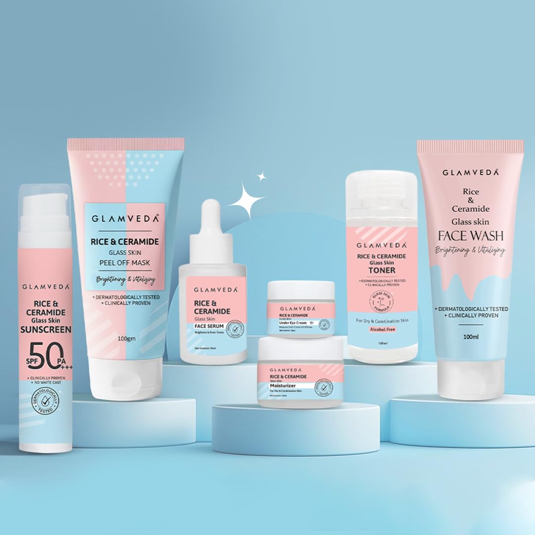 Glamveda Korean 7 Step Skincare Kit for Women