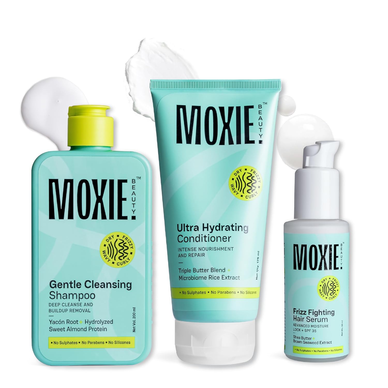 Moxie Beauty Ditch-The-Frizz Trio for Women & Men