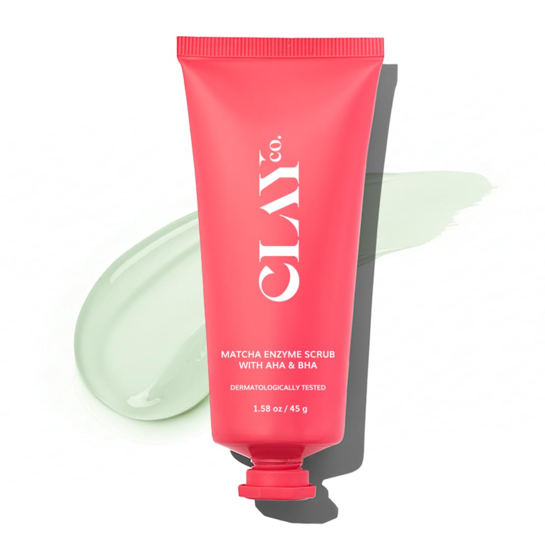 ClayCo Matcha Enzyme Face Scrub with AHA + BHA for