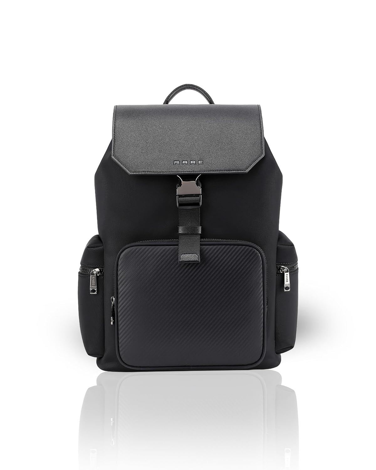 RARE RABBIT Gallardo 35L Water Repellent Backpack - Black Anti-Theft